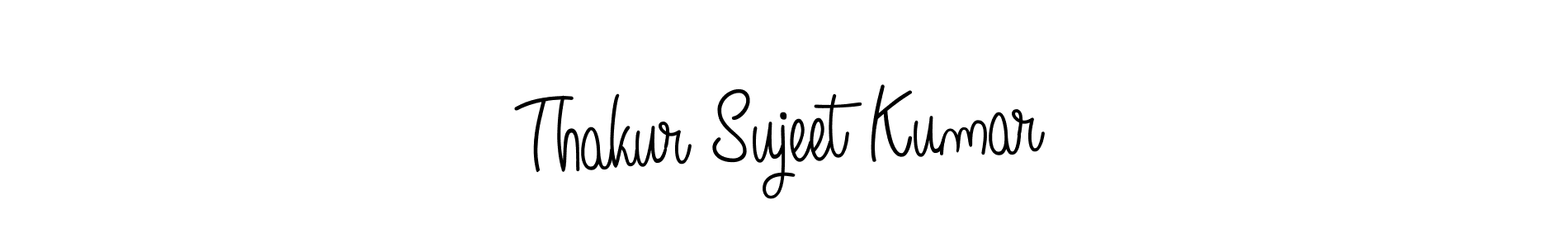 Use a signature maker to create a handwritten signature online. With this signature software, you can design (Angelique-Rose-font-FFP) your own signature for name Thakur Sujeet Kumar. Thakur Sujeet Kumar signature style 5 images and pictures png