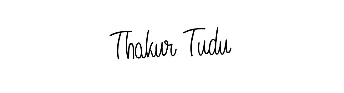 Design your own signature with our free online signature maker. With this signature software, you can create a handwritten (Angelique-Rose-font-FFP) signature for name Thakur Tudu. Thakur Tudu signature style 5 images and pictures png