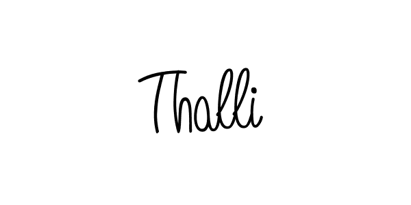 How to Draw Thalli signature style? Angelique-Rose-font-FFP is a latest design signature styles for name Thalli. Thalli signature style 5 images and pictures png