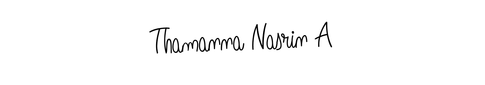 Check out images of Autograph of Thamanna Nasrin A name. Actor Thamanna Nasrin A Signature Style. Angelique-Rose-font-FFP is a professional sign style online. Thamanna Nasrin A signature style 5 images and pictures png