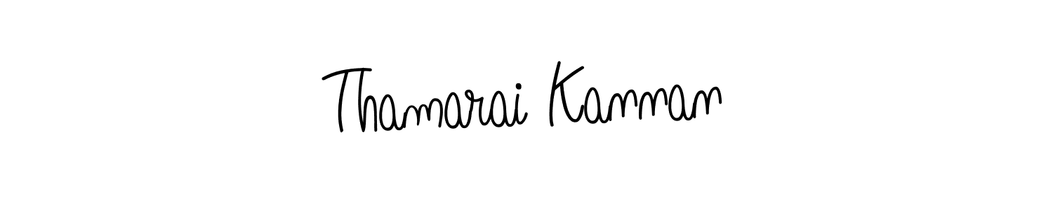 You should practise on your own different ways (Angelique-Rose-font-FFP) to write your name (Thamarai Kannan) in signature. don't let someone else do it for you. Thamarai Kannan signature style 5 images and pictures png