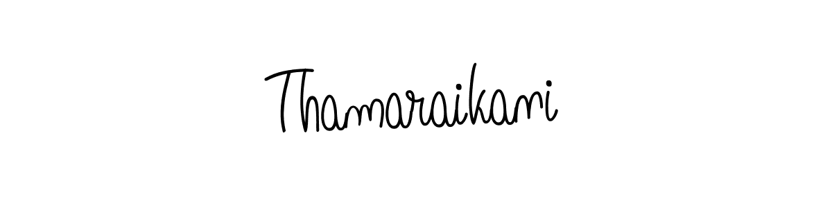 How to make Thamaraikani name signature. Use Angelique-Rose-font-FFP style for creating short signs online. This is the latest handwritten sign. Thamaraikani signature style 5 images and pictures png