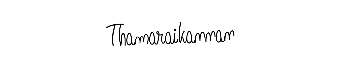 How to make Thamaraikannan name signature. Use Angelique-Rose-font-FFP style for creating short signs online. This is the latest handwritten sign. Thamaraikannan signature style 5 images and pictures png