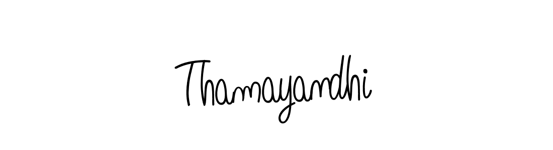 Make a beautiful signature design for name Thamayandhi. Use this online signature maker to create a handwritten signature for free. Thamayandhi signature style 5 images and pictures png
