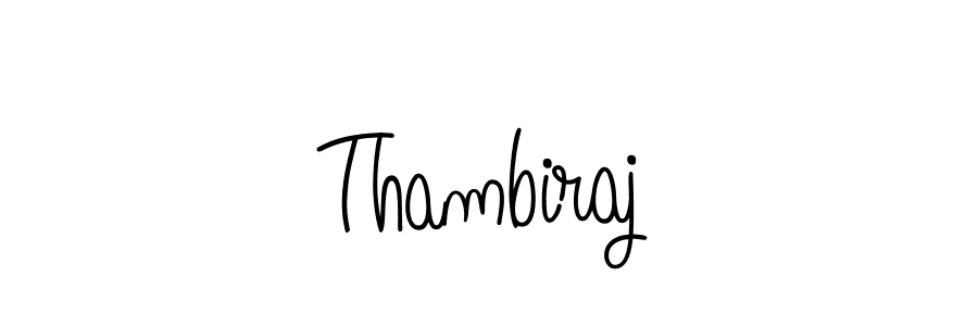 Create a beautiful signature design for name Thambiraj. With this signature (Angelique-Rose-font-FFP) fonts, you can make a handwritten signature for free. Thambiraj signature style 5 images and pictures png