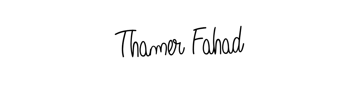 Check out images of Autograph of Thamer Fahad name. Actor Thamer Fahad Signature Style. Angelique-Rose-font-FFP is a professional sign style online. Thamer Fahad signature style 5 images and pictures png