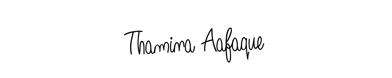 How to Draw Thamina Aafaque signature style? Angelique-Rose-font-FFP is a latest design signature styles for name Thamina Aafaque. Thamina Aafaque signature style 5 images and pictures png