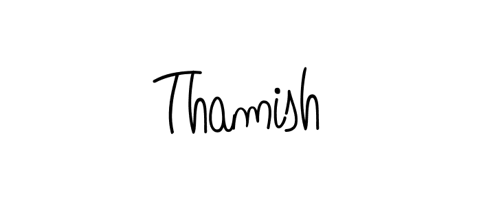 Thamish stylish signature style. Best Handwritten Sign (Angelique-Rose-font-FFP) for my name. Handwritten Signature Collection Ideas for my name Thamish. Thamish signature style 5 images and pictures png