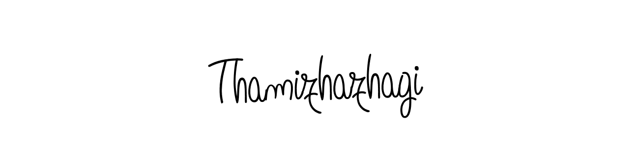 How to make Thamizhazhagi name signature. Use Angelique-Rose-font-FFP style for creating short signs online. This is the latest handwritten sign. Thamizhazhagi signature style 5 images and pictures png