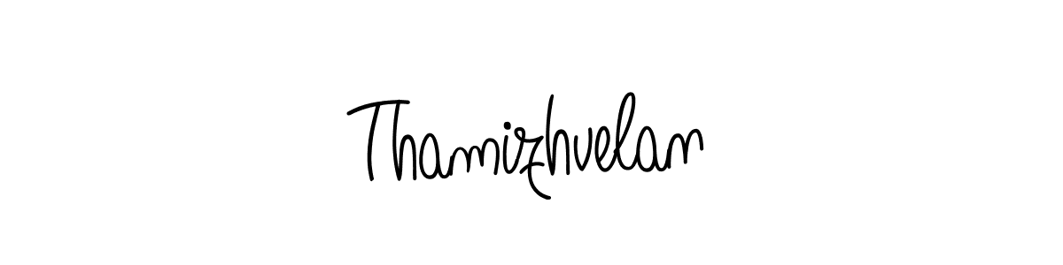 How to Draw Thamizhvelan signature style? Angelique-Rose-font-FFP is a latest design signature styles for name Thamizhvelan. Thamizhvelan signature style 5 images and pictures png