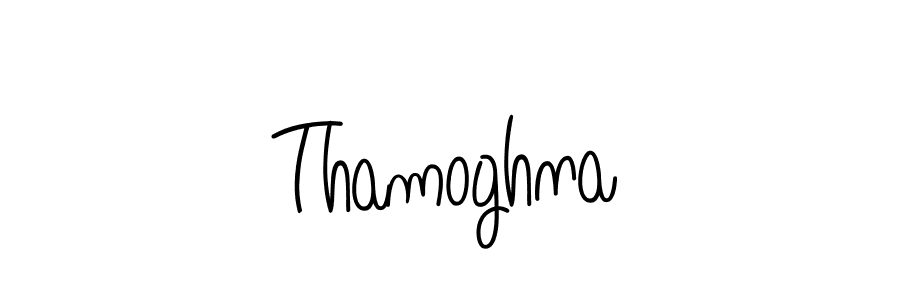 Design your own signature with our free online signature maker. With this signature software, you can create a handwritten (Angelique-Rose-font-FFP) signature for name Thamoghna. Thamoghna signature style 5 images and pictures png