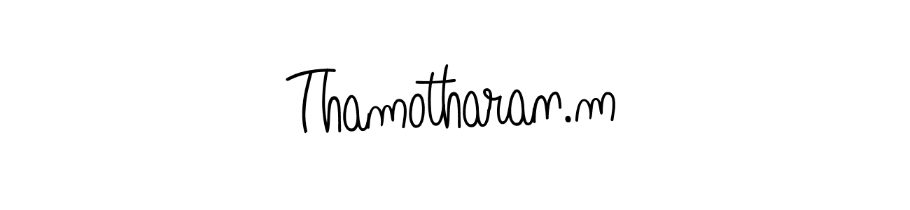 if you are searching for the best signature style for your name Thamotharan.m. so please give up your signature search. here we have designed multiple signature styles  using Angelique-Rose-font-FFP. Thamotharan.m signature style 5 images and pictures png