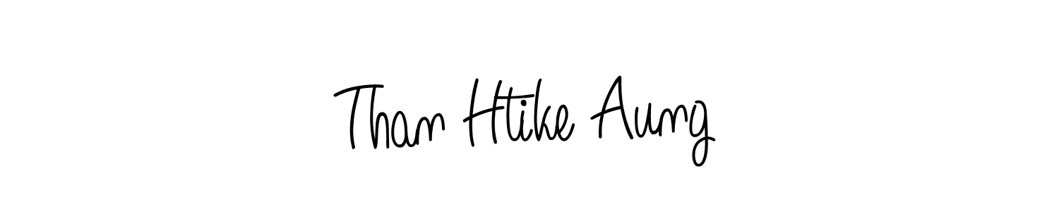 Design your own signature with our free online signature maker. With this signature software, you can create a handwritten (Angelique-Rose-font-FFP) signature for name Than Htike Aung. Than Htike Aung signature style 5 images and pictures png