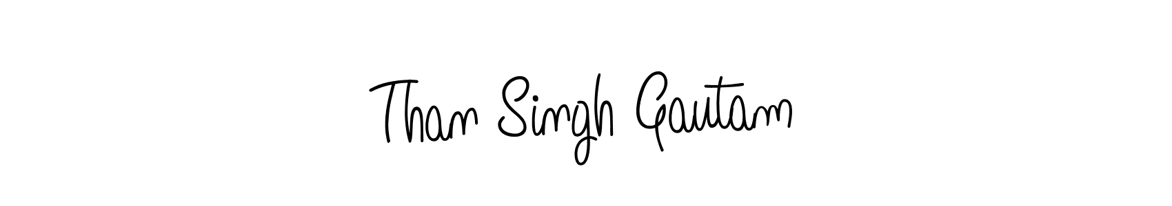 Use a signature maker to create a handwritten signature online. With this signature software, you can design (Angelique-Rose-font-FFP) your own signature for name Than Singh Gautam. Than Singh Gautam signature style 5 images and pictures png