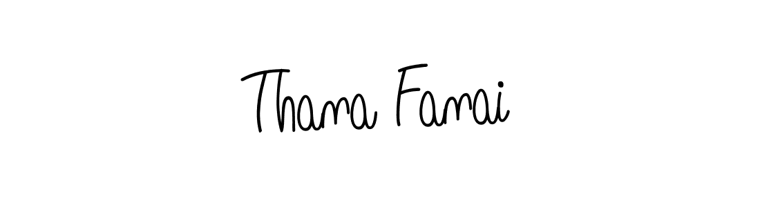 Design your own signature with our free online signature maker. With this signature software, you can create a handwritten (Angelique-Rose-font-FFP) signature for name Thana Fanai. Thana Fanai signature style 5 images and pictures png
