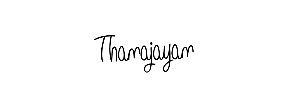 Design your own signature with our free online signature maker. With this signature software, you can create a handwritten (Angelique-Rose-font-FFP) signature for name Thanajayan. Thanajayan signature style 5 images and pictures png