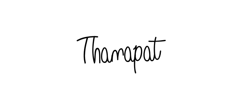 Design your own signature with our free online signature maker. With this signature software, you can create a handwritten (Angelique-Rose-font-FFP) signature for name Thanapat. Thanapat signature style 5 images and pictures png