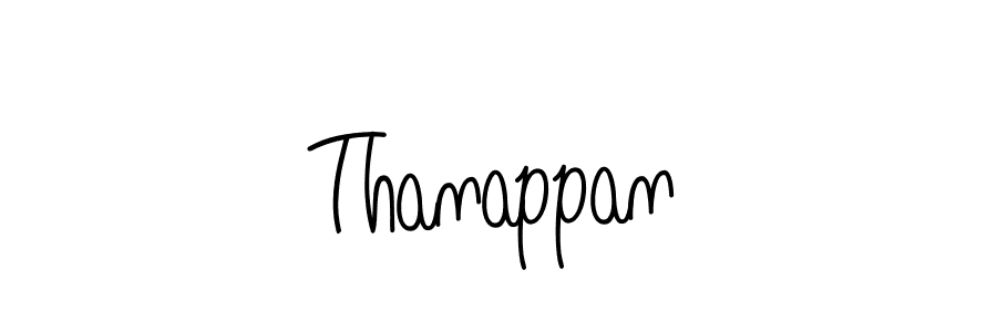 How to make Thanappan name signature. Use Angelique-Rose-font-FFP style for creating short signs online. This is the latest handwritten sign. Thanappan signature style 5 images and pictures png