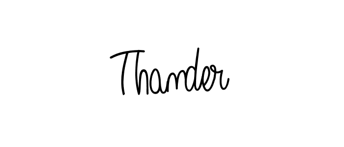 Design your own signature with our free online signature maker. With this signature software, you can create a handwritten (Angelique-Rose-font-FFP) signature for name Thander. Thander signature style 5 images and pictures png