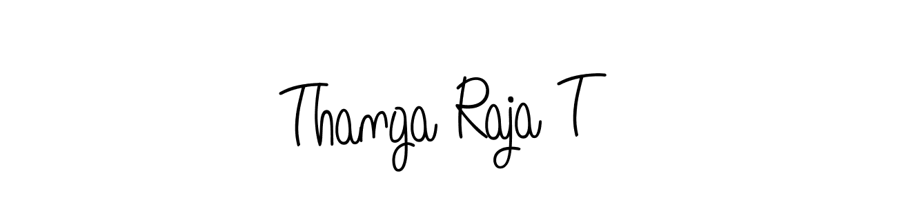 How to make Thanga Raja T signature? Angelique-Rose-font-FFP is a professional autograph style. Create handwritten signature for Thanga Raja T name. Thanga Raja T signature style 5 images and pictures png