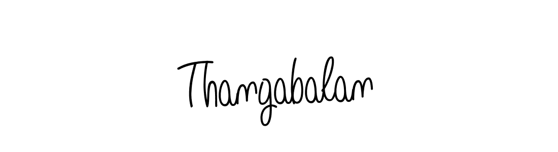 Also we have Thangabalan name is the best signature style. Create professional handwritten signature collection using Angelique-Rose-font-FFP autograph style. Thangabalan signature style 5 images and pictures png