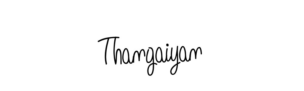 How to make Thangaiyan signature? Angelique-Rose-font-FFP is a professional autograph style. Create handwritten signature for Thangaiyan name. Thangaiyan signature style 5 images and pictures png