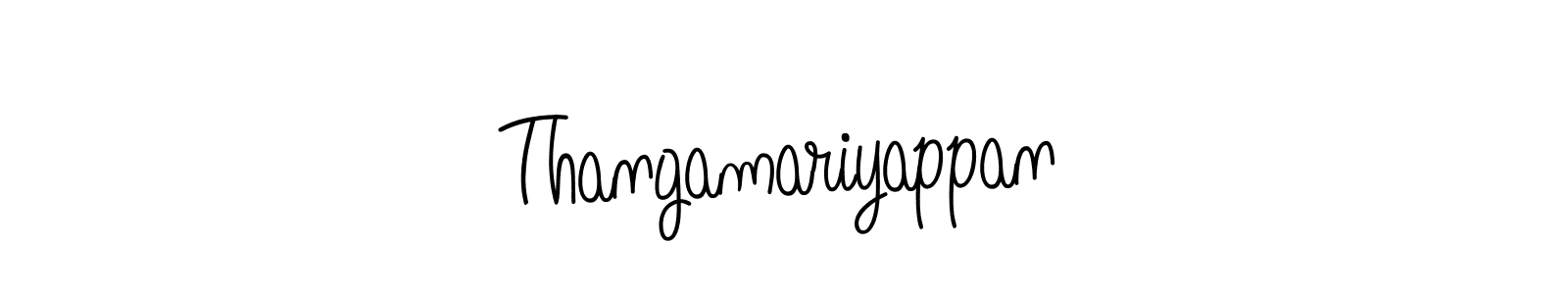 How to make Thangamariyappan signature? Angelique-Rose-font-FFP is a professional autograph style. Create handwritten signature for Thangamariyappan name. Thangamariyappan signature style 5 images and pictures png