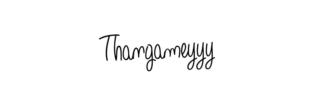 Also we have Thangameyyy name is the best signature style. Create professional handwritten signature collection using Angelique-Rose-font-FFP autograph style. Thangameyyy signature style 5 images and pictures png