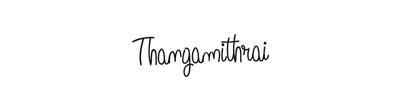 How to make Thangamithrai name signature. Use Angelique-Rose-font-FFP style for creating short signs online. This is the latest handwritten sign. Thangamithrai signature style 5 images and pictures png