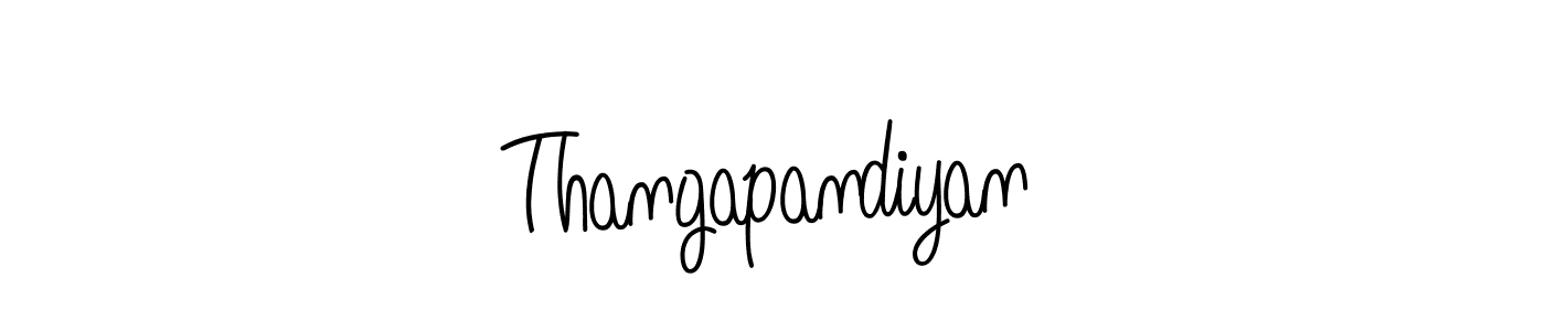 Thangapandiyan stylish signature style. Best Handwritten Sign (Angelique-Rose-font-FFP) for my name. Handwritten Signature Collection Ideas for my name Thangapandiyan. Thangapandiyan signature style 5 images and pictures png