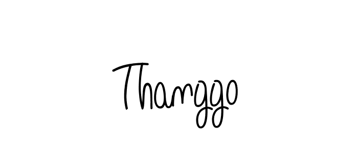 Make a beautiful signature design for name Thanggo. With this signature (Angelique-Rose-font-FFP) style, you can create a handwritten signature for free. Thanggo signature style 5 images and pictures png