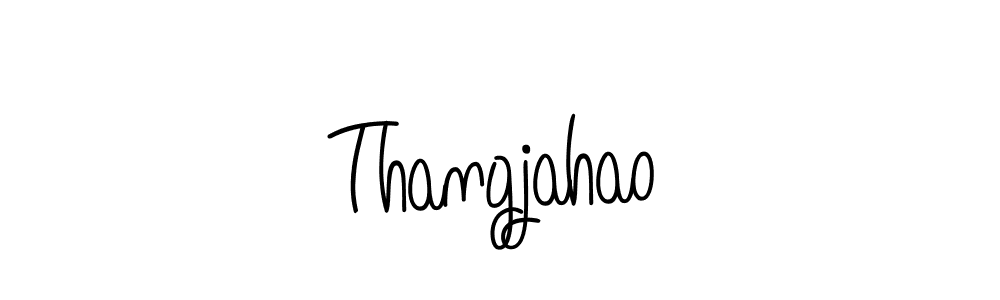 Thangjahao stylish signature style. Best Handwritten Sign (Angelique-Rose-font-FFP) for my name. Handwritten Signature Collection Ideas for my name Thangjahao. Thangjahao signature style 5 images and pictures png