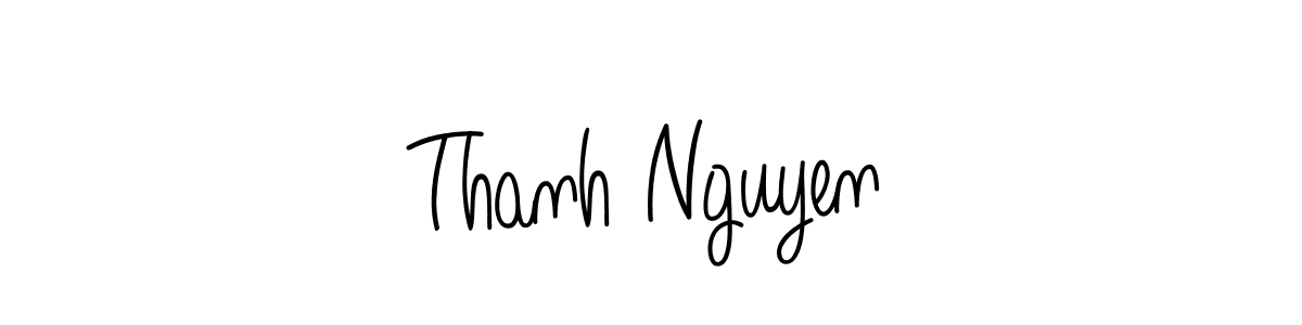 How to Draw Thanh Nguyen signature style? Angelique-Rose-font-FFP is a latest design signature styles for name Thanh Nguyen. Thanh Nguyen signature style 5 images and pictures png