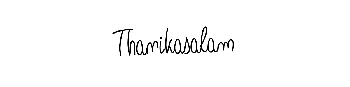 Design your own signature with our free online signature maker. With this signature software, you can create a handwritten (Angelique-Rose-font-FFP) signature for name Thanikasalam. Thanikasalam signature style 5 images and pictures png