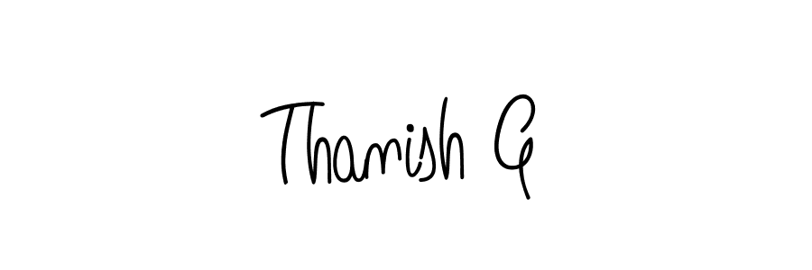 Create a beautiful signature design for name Thanish G. With this signature (Angelique-Rose-font-FFP) fonts, you can make a handwritten signature for free. Thanish G signature style 5 images and pictures png
