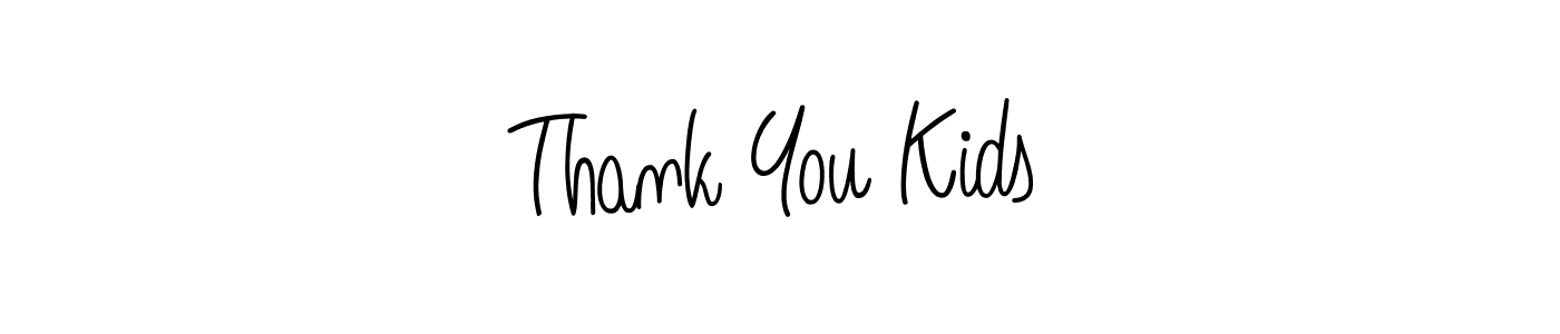 Design your own signature with our free online signature maker. With this signature software, you can create a handwritten (Angelique-Rose-font-FFP) signature for name Thank You Kids. Thank You Kids signature style 5 images and pictures png