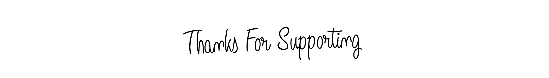 Best and Professional Signature Style for Thanks For Supporting. Angelique-Rose-font-FFP Best Signature Style Collection. Thanks For Supporting signature style 5 images and pictures png