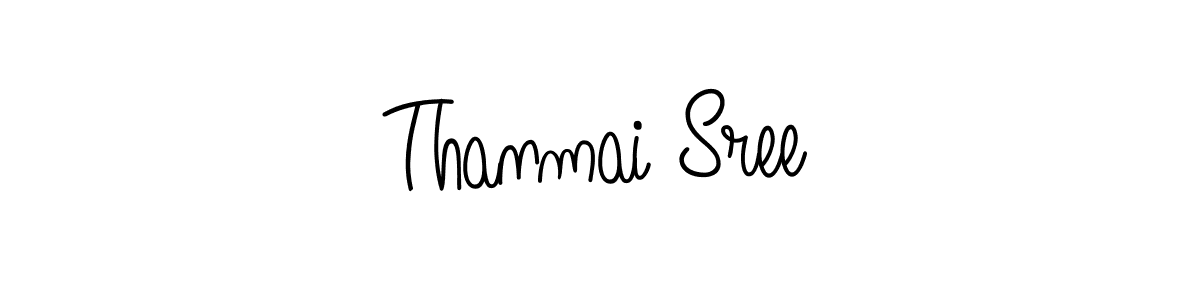 Create a beautiful signature design for name Thanmai Sree. With this signature (Angelique-Rose-font-FFP) fonts, you can make a handwritten signature for free. Thanmai Sree signature style 5 images and pictures png