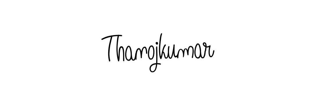 Use a signature maker to create a handwritten signature online. With this signature software, you can design (Angelique-Rose-font-FFP) your own signature for name Thanojkumar. Thanojkumar signature style 5 images and pictures png