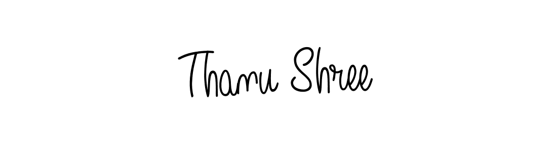 How to make Thanu Shree name signature. Use Angelique-Rose-font-FFP style for creating short signs online. This is the latest handwritten sign. Thanu Shree signature style 5 images and pictures png