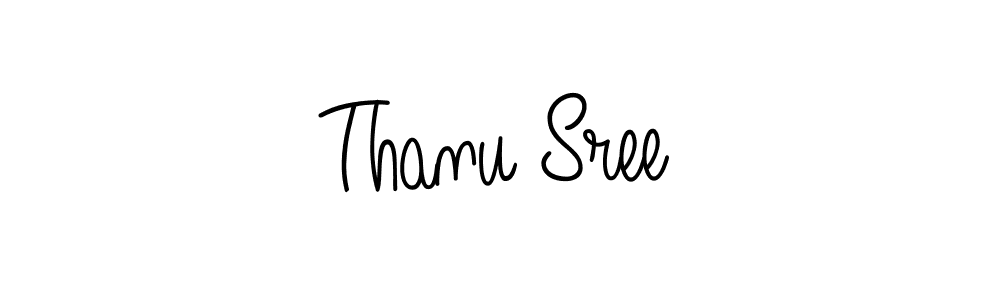 Design your own signature with our free online signature maker. With this signature software, you can create a handwritten (Angelique-Rose-font-FFP) signature for name Thanu Sree. Thanu Sree signature style 5 images and pictures png