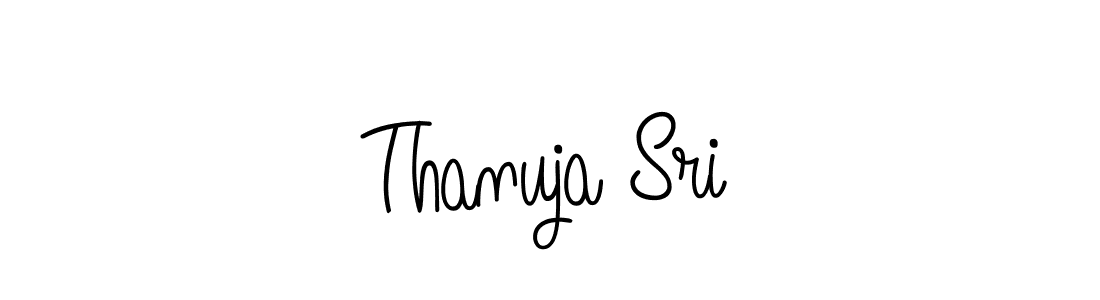 How to make Thanuja Sri name signature. Use Angelique-Rose-font-FFP style for creating short signs online. This is the latest handwritten sign. Thanuja Sri signature style 5 images and pictures png