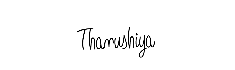 Also we have Thanushiya name is the best signature style. Create professional handwritten signature collection using Angelique-Rose-font-FFP autograph style. Thanushiya signature style 5 images and pictures png