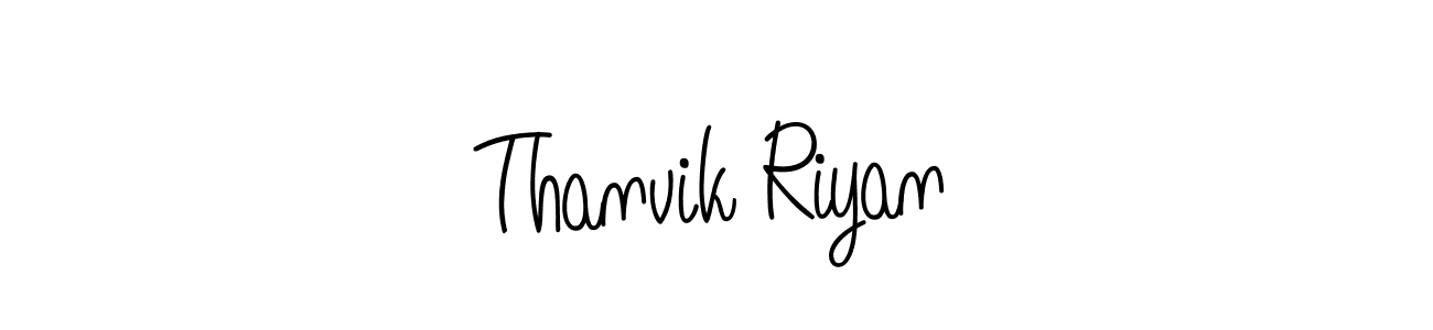 Check out images of Autograph of Thanvik Riyan name. Actor Thanvik Riyan Signature Style. Angelique-Rose-font-FFP is a professional sign style online. Thanvik Riyan signature style 5 images and pictures png