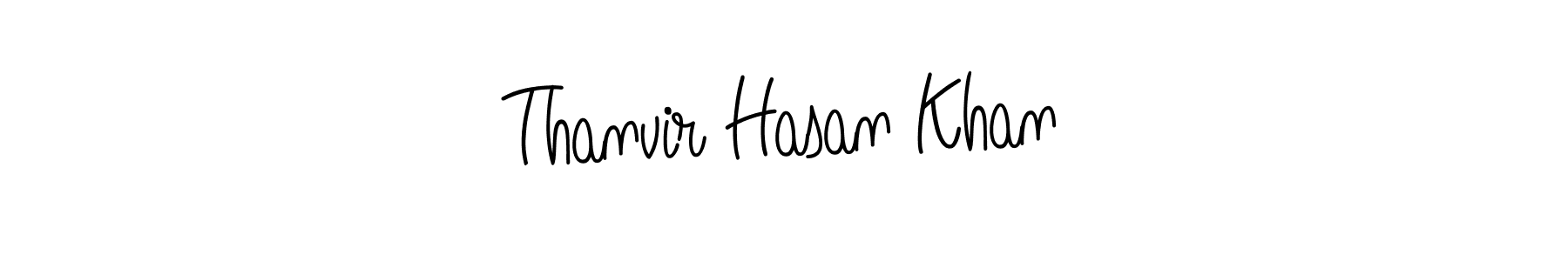 Also we have Thanvir Hasan Khan name is the best signature style. Create professional handwritten signature collection using Angelique-Rose-font-FFP autograph style. Thanvir Hasan Khan signature style 5 images and pictures png