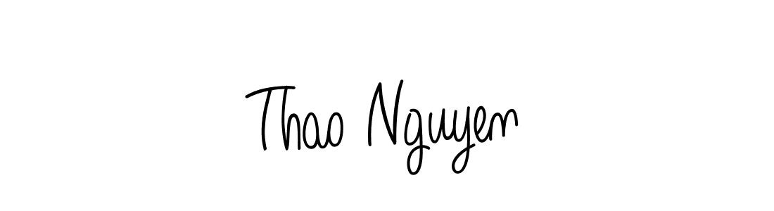 Thao Nguyen stylish signature style. Best Handwritten Sign (Angelique-Rose-font-FFP) for my name. Handwritten Signature Collection Ideas for my name Thao Nguyen. Thao Nguyen signature style 5 images and pictures png