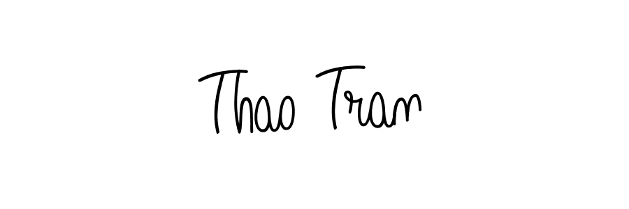 Make a beautiful signature design for name Thao Tran. With this signature (Angelique-Rose-font-FFP) style, you can create a handwritten signature for free. Thao Tran signature style 5 images and pictures png