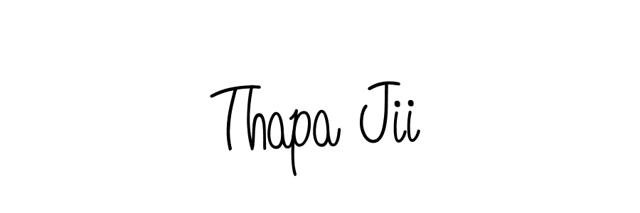 Create a beautiful signature design for name Thapa Jii. With this signature (Angelique-Rose-font-FFP) fonts, you can make a handwritten signature for free. Thapa Jii signature style 5 images and pictures png