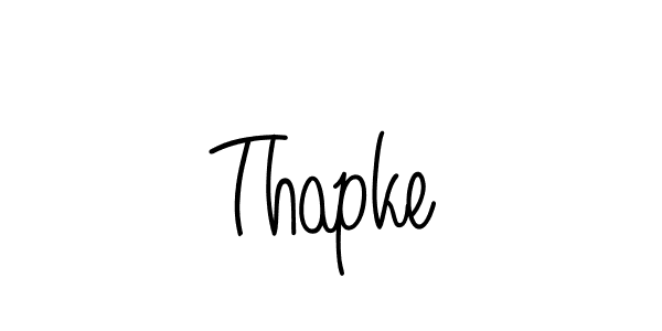 Create a beautiful signature design for name Thapke. With this signature (Angelique-Rose-font-FFP) fonts, you can make a handwritten signature for free. Thapke signature style 5 images and pictures png