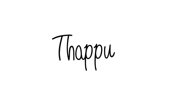 Also we have Thappu name is the best signature style. Create professional handwritten signature collection using Angelique-Rose-font-FFP autograph style. Thappu signature style 5 images and pictures png